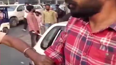 police vs common man fight