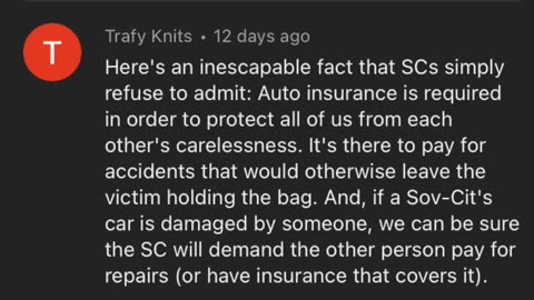 Responding to YouTube comments: insurance is theft.