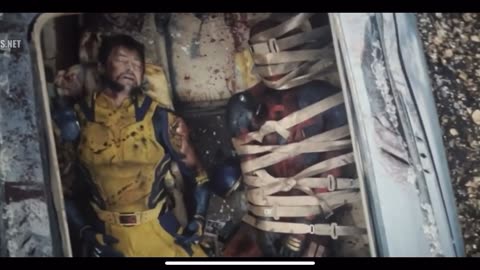 Deadpool and Wolverine Car Fight