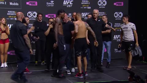 UFC 287: Ceremonial Weigh-In