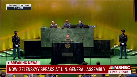 Zelensky lectures the U.S. on climate change while speaking at the UN