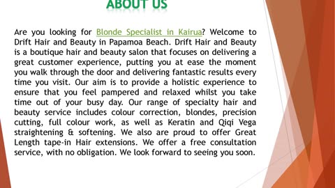 Are you looking for Blonde Specialist in Kairua?