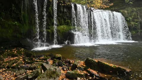 Waterfall in the Brecon Beacons Wales 2021