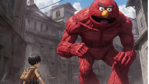 [Elmo sings/AI Cover] Attack on Titan/Shingeki no Kyojin S2 OP Linked Horizon - Shinzou wo Sasageyo!