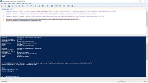 PowerShell Unzip and Zip Commands on Archives