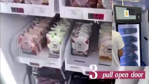 smart fridge vending machine, with frozen and fridge models