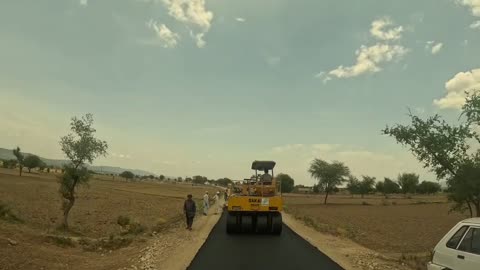 Road construction built in Pakistan