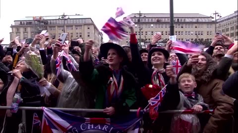 King Charles receives a pop star's welcome in Hamburg