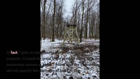 Read Remarks: Highwild Platform Brackets Multi-Use 4x4 Compound Angle Brackets for Deer Stand,...