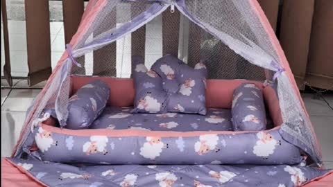 kasur bayi set kelambu lengkap bedcover