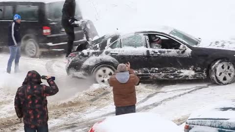 how to get your car out of the snow