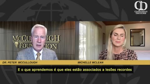 Supermodel and Miss Universe Michelle McLean with Dr. McCullough on Pandemic Response