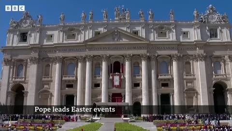 Pope Francis returns to public view to mark Easter Sunday - BBC News