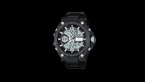 Digital Men Military Watch 50m Waterproof Wristwatch LED