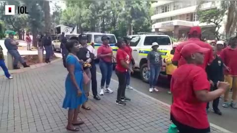 WATCH: Nehawu picket outside the Department of Public Service and Administration