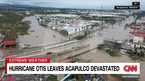 Drone footage shows widespread devastation caused by Category 5 hurricane