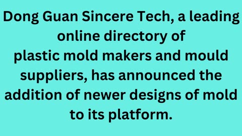 Launches as the Premier Destination for China Injection Mold Maker and Mould Suppliers