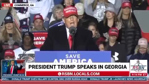 POTUS45 SPEAKS IN GEORGIA: PRESIDENT TRUMP SPEARS NO WORDS AND SAYS IT LIKE IT IS❗️