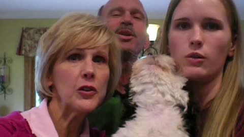 Very Talented Dog Sings ‘Happy Birthday’ With The Family