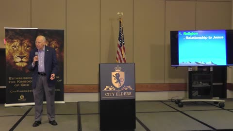 Raphael Cruz speaks to City Elders