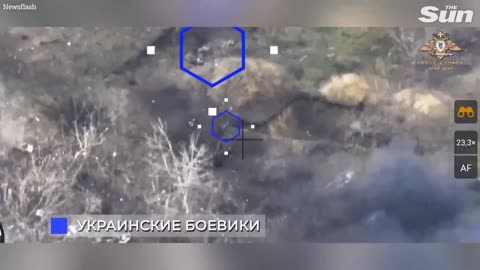 Pro-Russian forces track Ukrainian troops with drones before firing on them