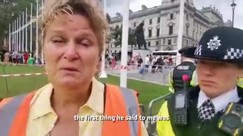 UK: A 'Just stop Oil' Crisis Actor does an interview on behalf of the globalist global warming hoax..🙄