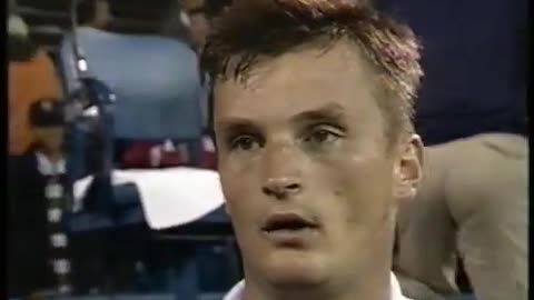 September 8, 1993 - Alexander Volkov After Advancing to US Open Semifinals