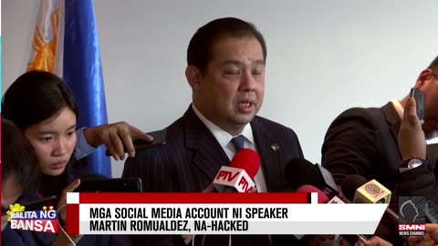 Mga social media account ni Speaker Martin Romualdez, na-hacked