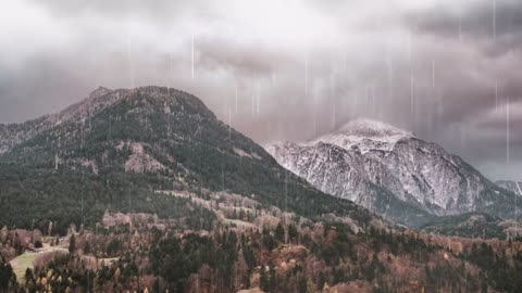 Rain Sound On Window with Thunder SoundsㅣHeavy Rain for Sleep, Study and Relaxation, Meditation