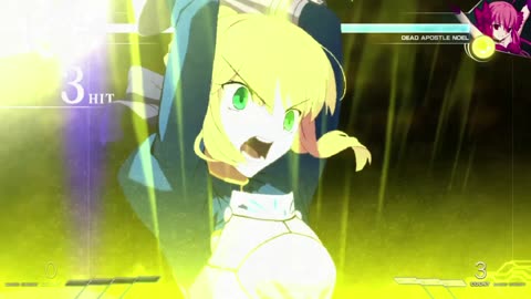 Melty Blood Type Lumina: Saber Arc Drive and Last Arc Special Attacks