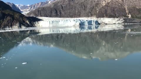 Glacier Calving on an Alaska Cruise.