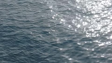 Sun reflection on water and water shine