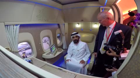 HH sheikh mohammed bin Rashid Al moktoum visits New Emirates first elass