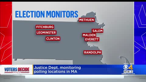 Justice Department monitoring polling locations in Massachusetts