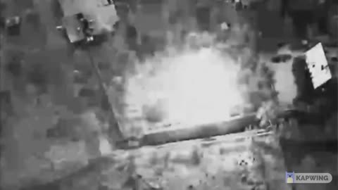 Russian high-precision missile strikes on Ukranian ammunition depot inside a house