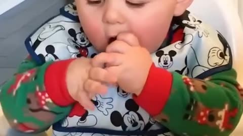 Funny video of cute baby