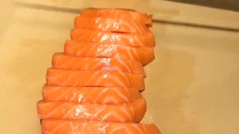 Salmon Cutting And Cleaning Fastest With Japanese Styles Food: Amazing Fish Cutting Skills #01