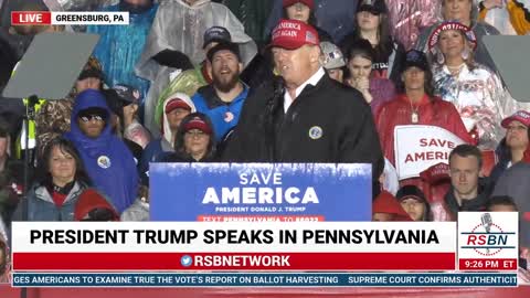 Trump Promises to "Terminate" Biden's Disinformation Board at PA Rally