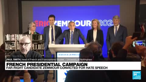 French far-right presidential candidate Zemmour convicted for racist hate speech