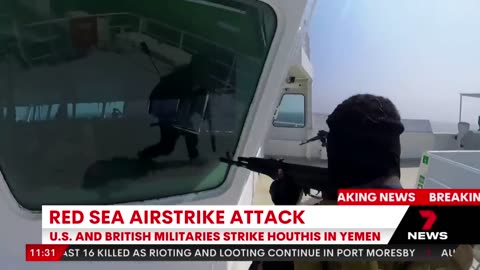 US And UK Launch Missiles Strikes On Yemen