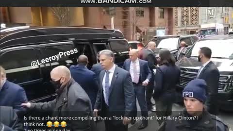 LOCK HER UP! New Yorkers greet HILLARY Clinton with angry shouting.