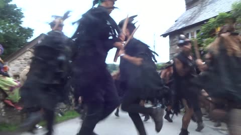 Beltane Border Morris - Brimfield - Rugglestone Inn, Widecombe - 27 Jul 23