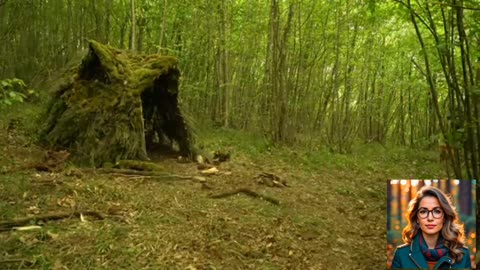 Watch a man build a house in the forest