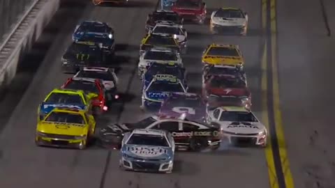 Crashes at Daytona Speedway