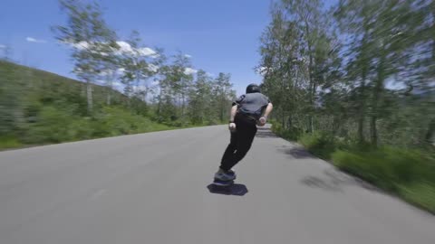 Longboarding - Passing Cars Down Epic Mountain Road!-12