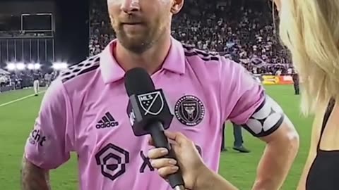 Leo Messi on his first goal for Inter Miami 🎤