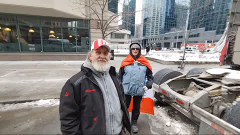 Friendly people at Ottawa Freedom Convoy. The ordinary people, that clown Trudeau is so afraid of!