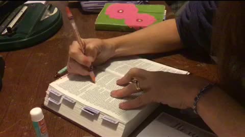 Making a prayer Bible