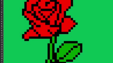 Drawing Rose in Excel (Fast Speed)