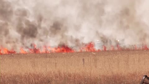 Villagers join firefighters to save Spanish village